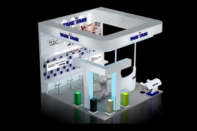 36平米展臺(tái)設(shè)計(jì)制作：三面開口/現(xiàn)代/型材結(jié)構(gòu)/白色，為電子展展商而作（免費(fèi)使用）
