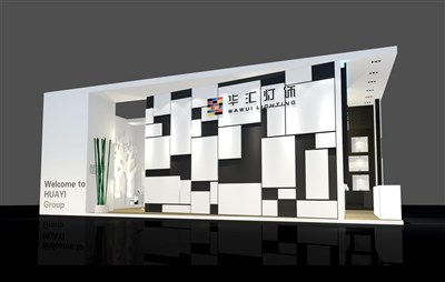 72平米展臺設(shè)計制作：二面開口/前衛(wèi)/木質(zhì)結(jié)構(gòu)/白色，為建材展展商而作（免費使用）