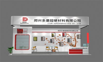 18平米展臺(tái)設(shè)計(jì)制作：三面開口/現(xiàn)代/木質(zhì)結(jié)構(gòu)/白色，為能源展展商而作（免費(fèi)使用）